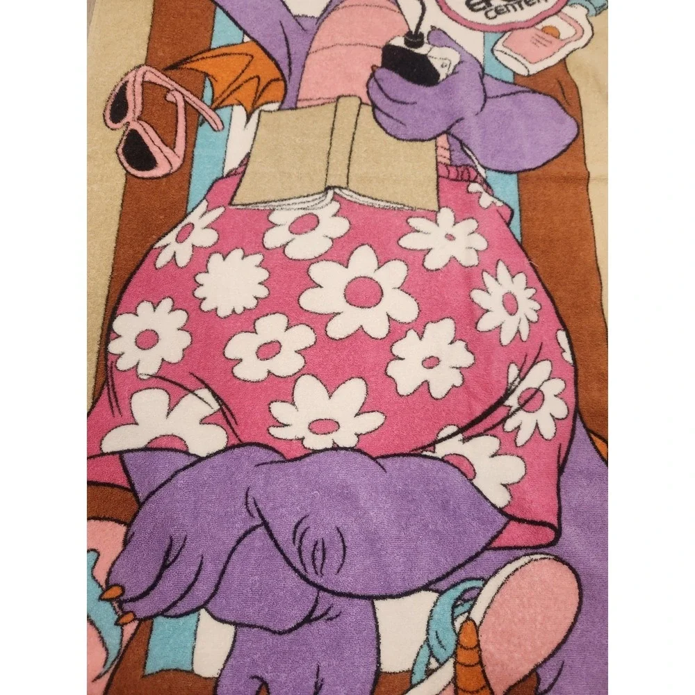 VTG. 1982 Figment Beach Towel Disney World Epcot Center Journey Into Imagination